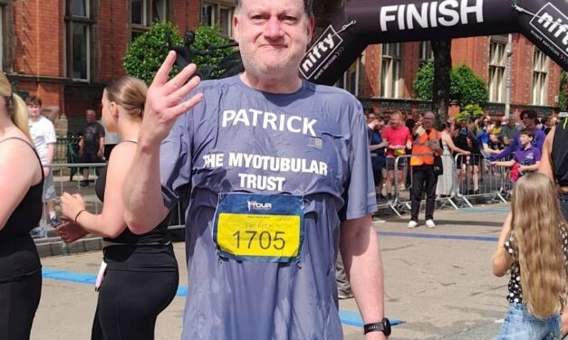 Patrick smashes it again for Myotubular Trust with ‘The Full Tour’!